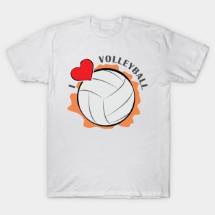 I Love Volleyball T-Shirt